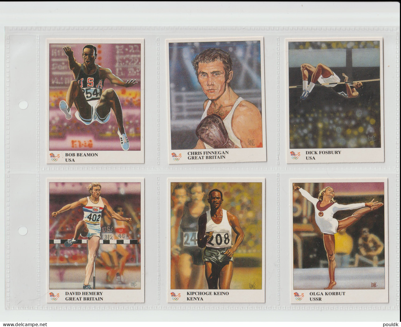 Olympic Champions - 1996 Trading Cards By Imperial Publishing - Part Set Of 41. Postal Weight Approx 0,17 Kg. - Sonstige & Ohne Zuordnung