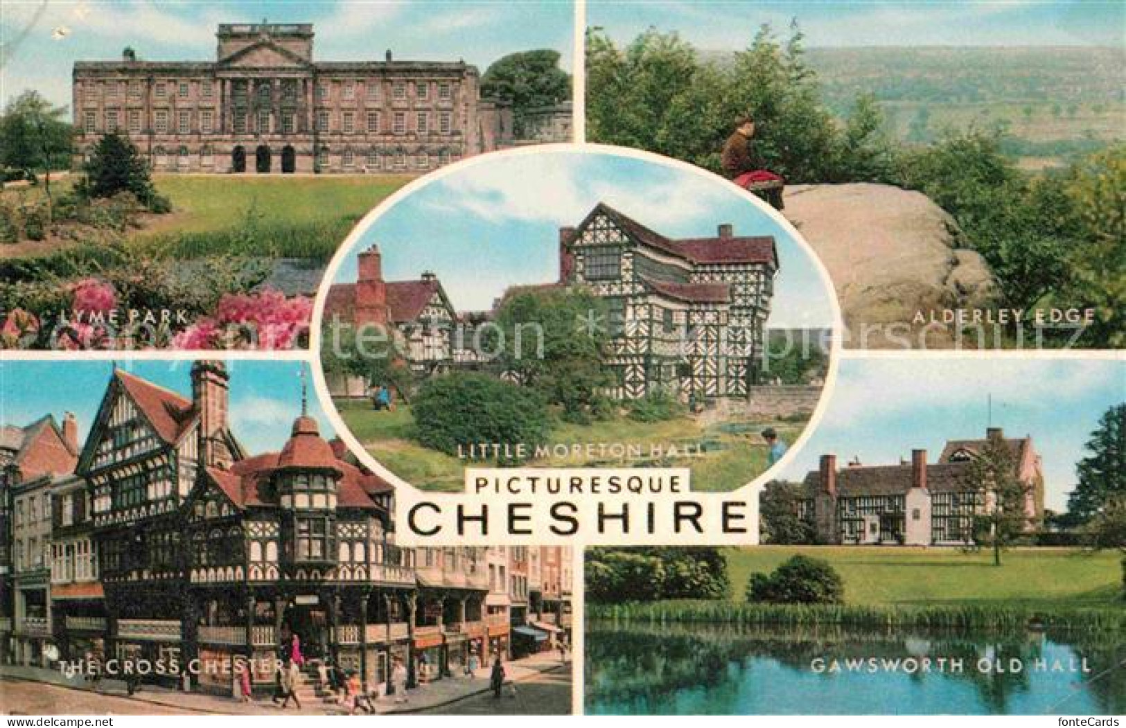 72762701 Cheshire Lyme Park Little Moreton Hall Alderley Edge Gawsworth Old Hall - Andere & Zonder Classificatie