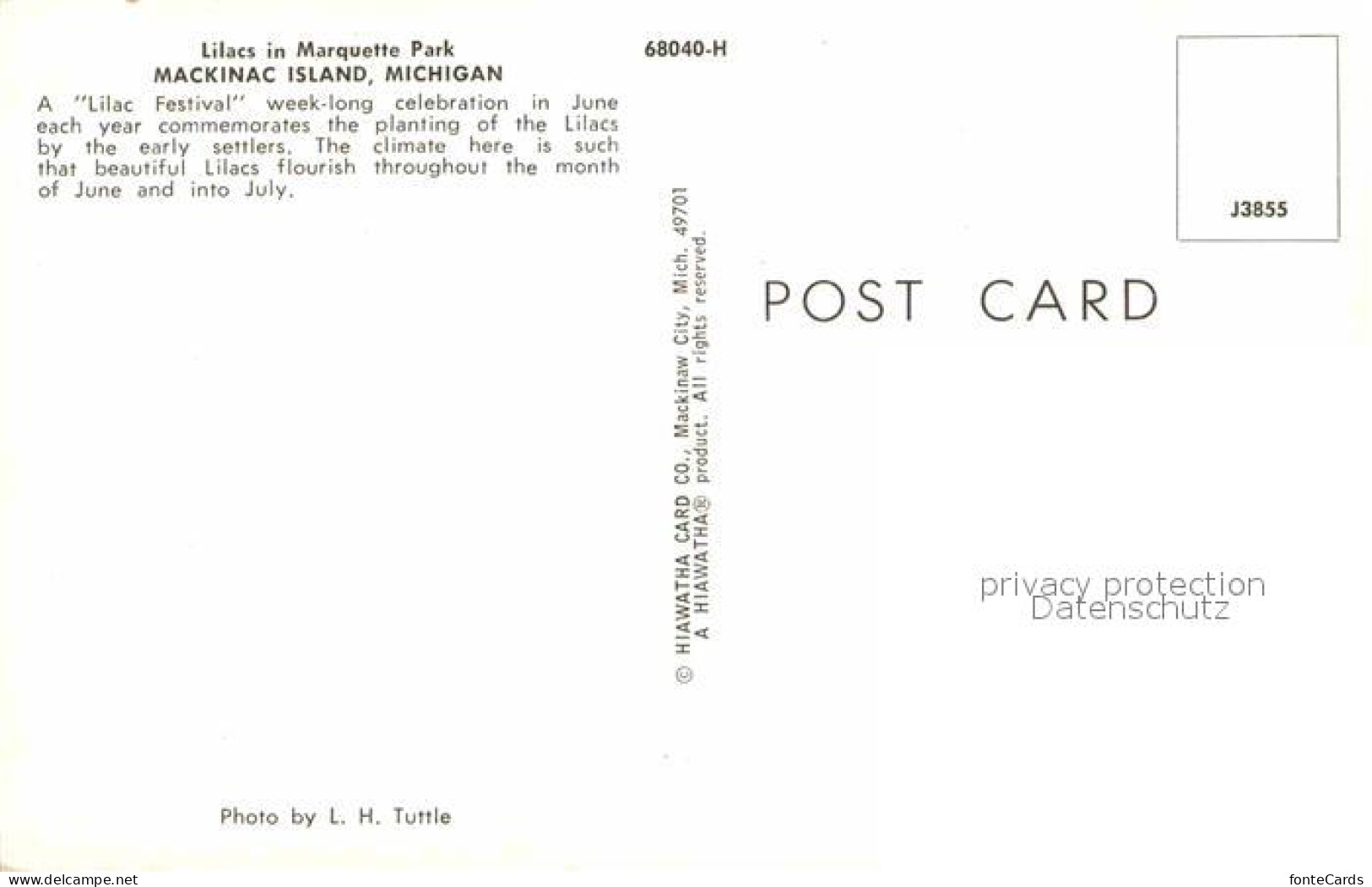 72744081 Michigan Mackinac Island - Autres & Non Classés