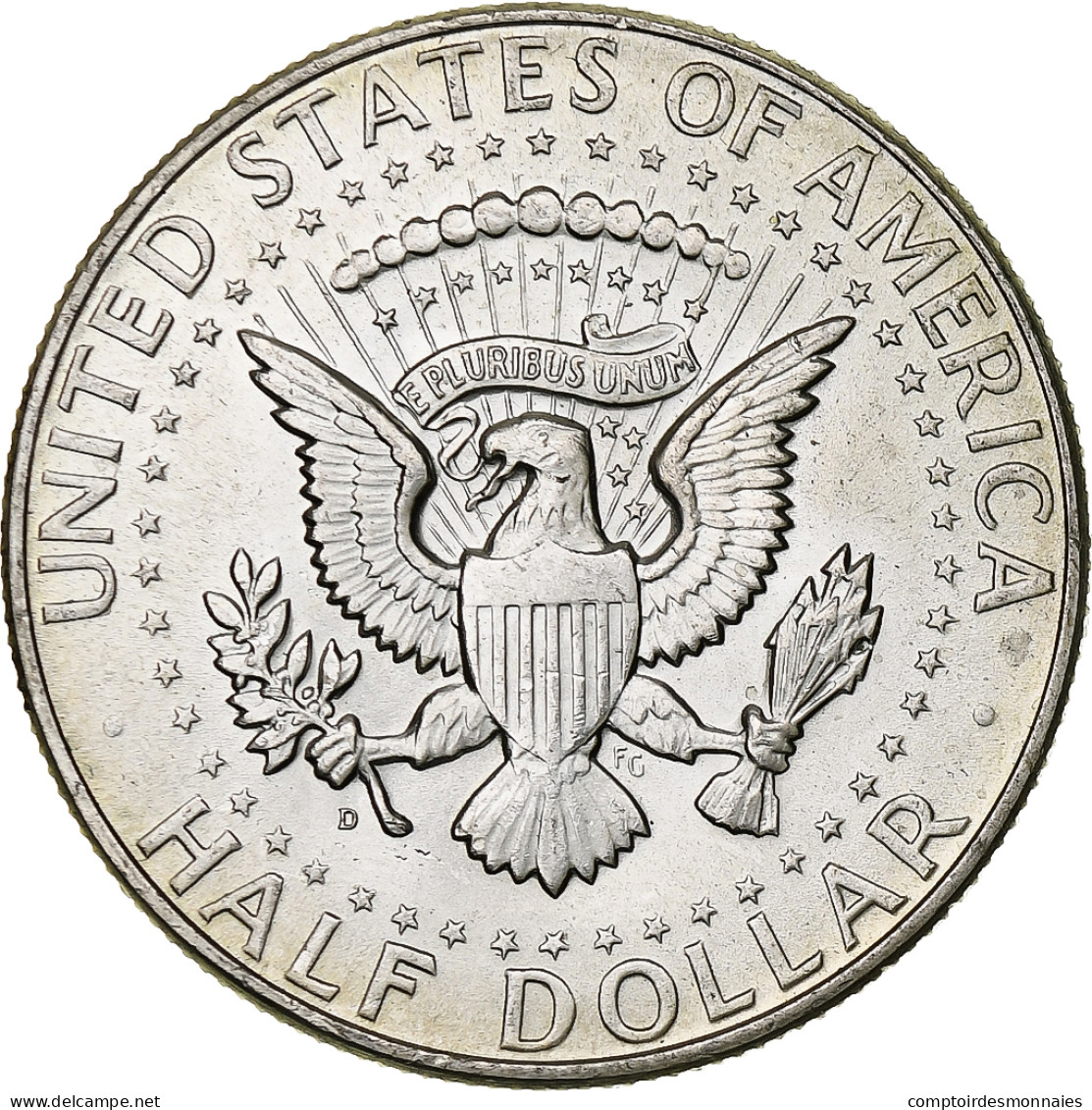 États-Unis, Half Dollar, Kennedy Half Dollar, 1964, Denver, Argent, SUP, KM:202 - 1964-…: Kennedy