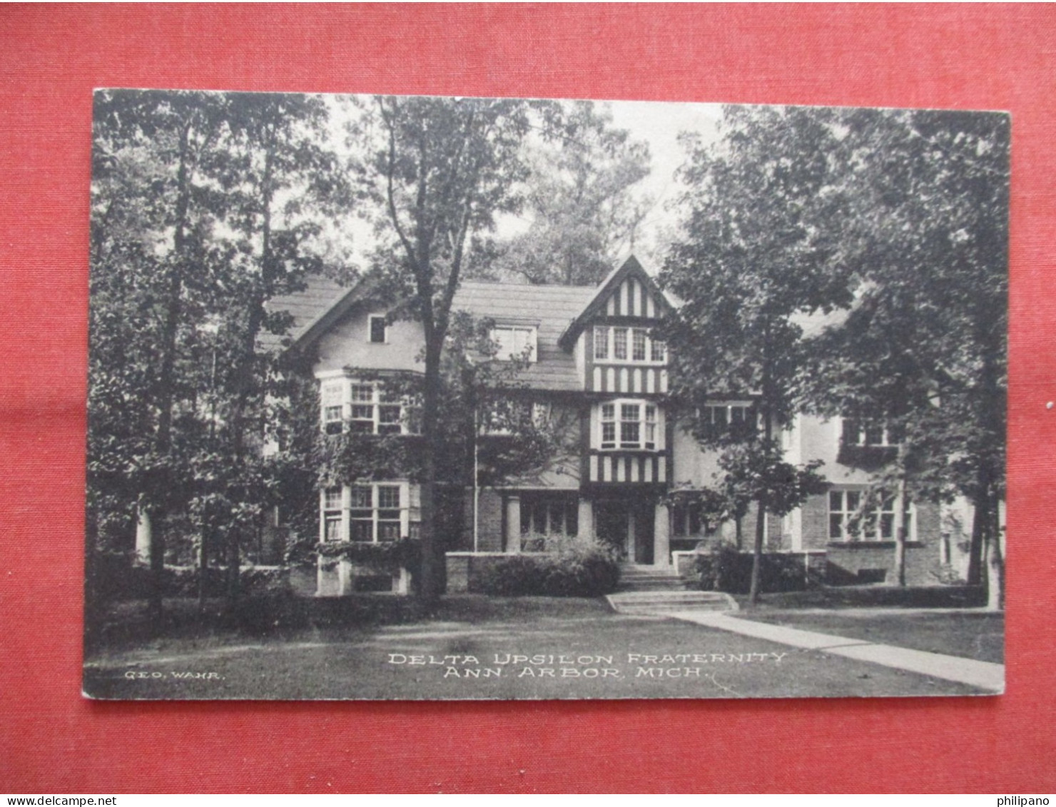 Delta  Upsilon Fraternity.  Ann Arbor  Michigan > Ann Arbor  Ref 6306 - Ann Arbor