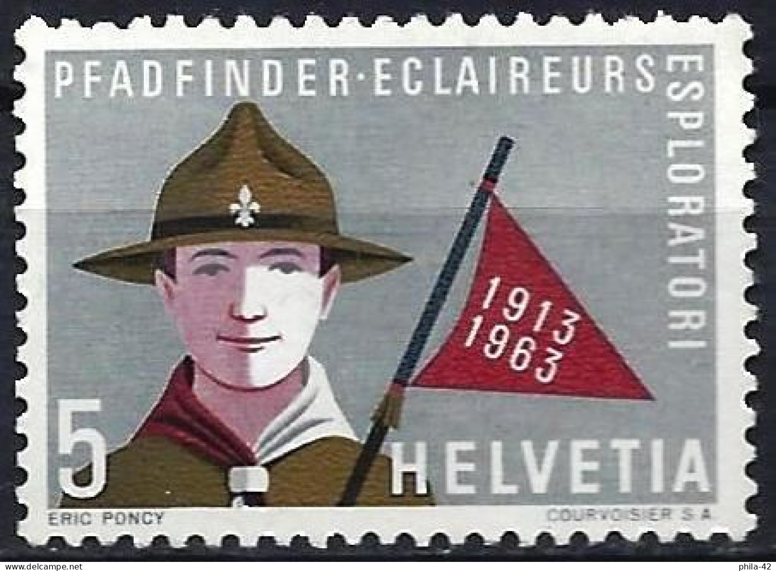 Switzerland 1963 - Mi 768 - YT 705 ( Scouting ) MNH** - Gebruikt