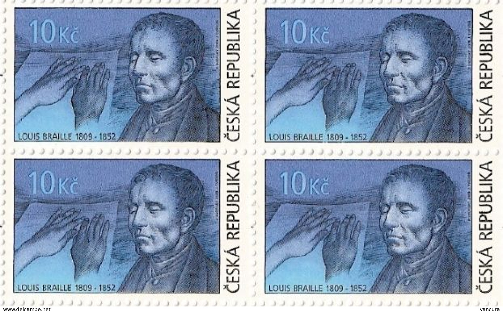 ** 585 Czech Republic L. Braille 2009 - Unused Stamps