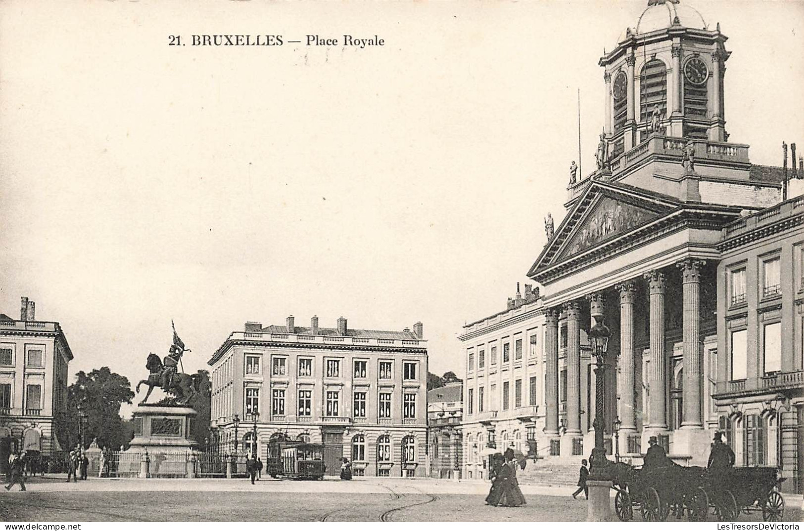 BELGIQUE - Bruxelles - Place Royale - Carte Postale Ancienne - Plazas