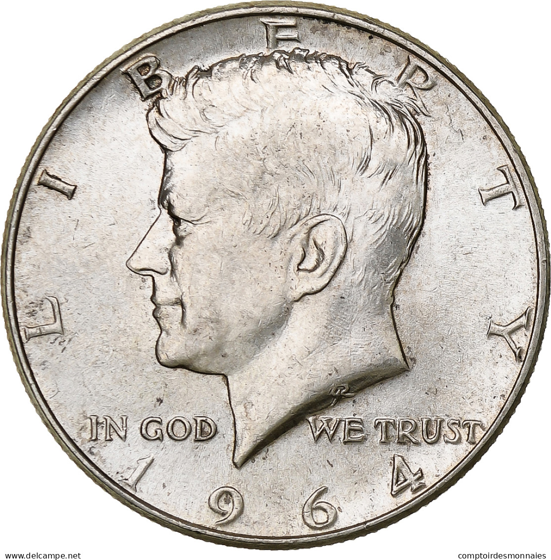 États-Unis, Half Dollar, Kennedy Half Dollar, 1964, Philadelphie, Argent, SUP - 1964-…: Kennedy