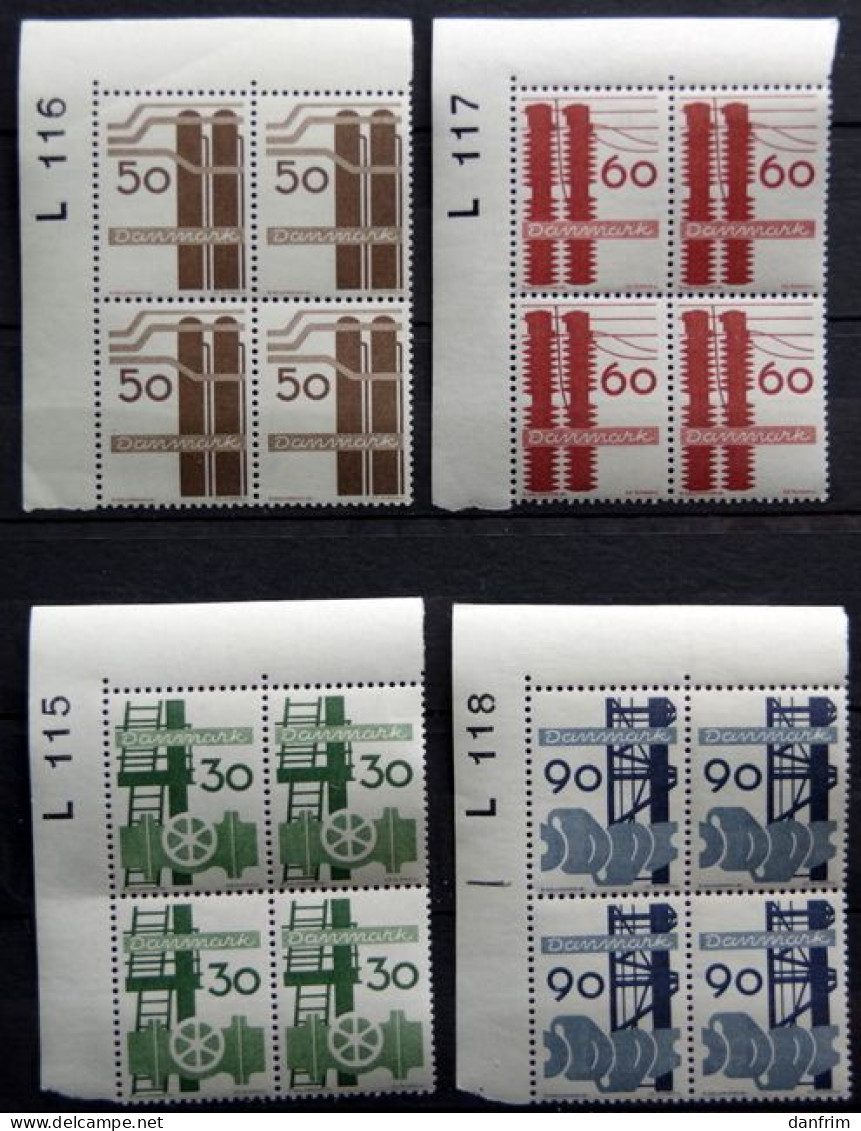 Denmark 1968 Danish Industrie MiNr.470-73  MNH (**)  (lot KS 1600) - Unused Stamps