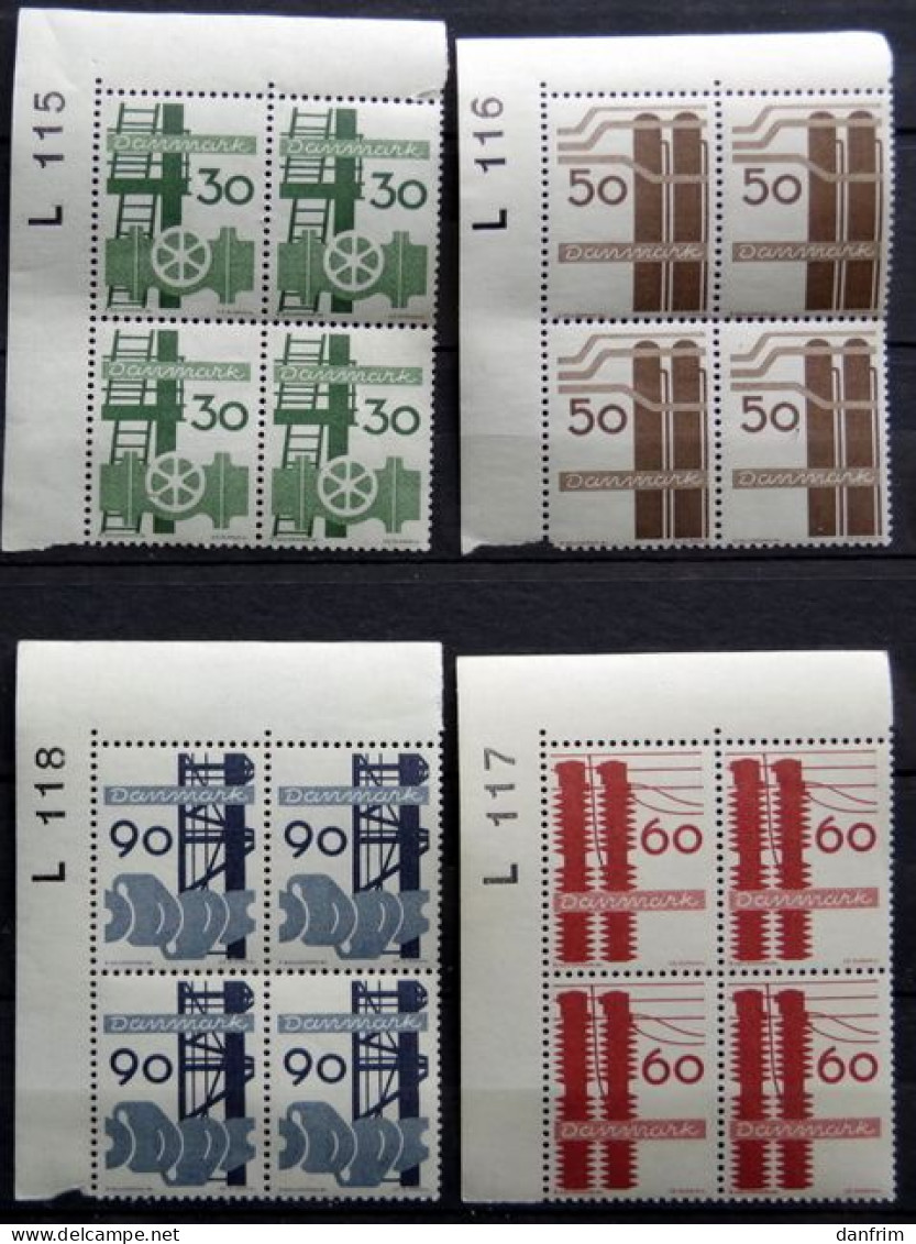 Denmark 1968 Danish Industrie MiNr.470-73  MNH (**)  (lot KS 1601) - Nuevos