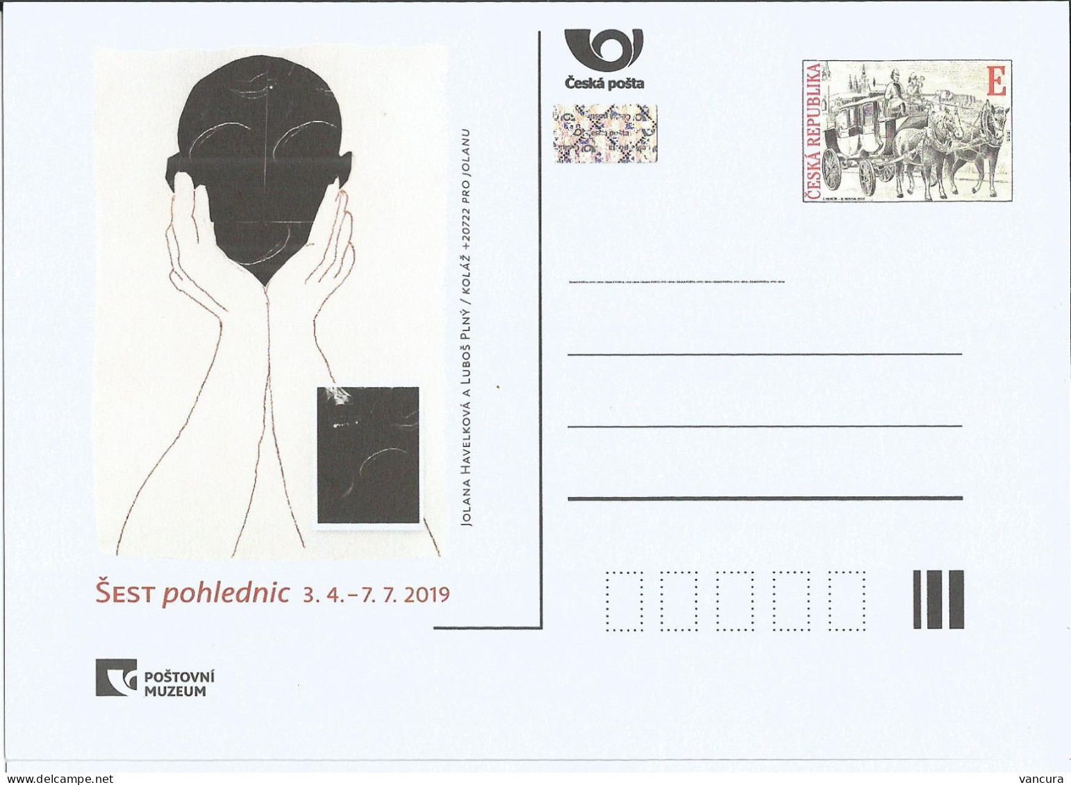 CDV PM 123 Czech Republic Exhibiton "Six Photographs" In The Post Museum 2019 - Photographie
