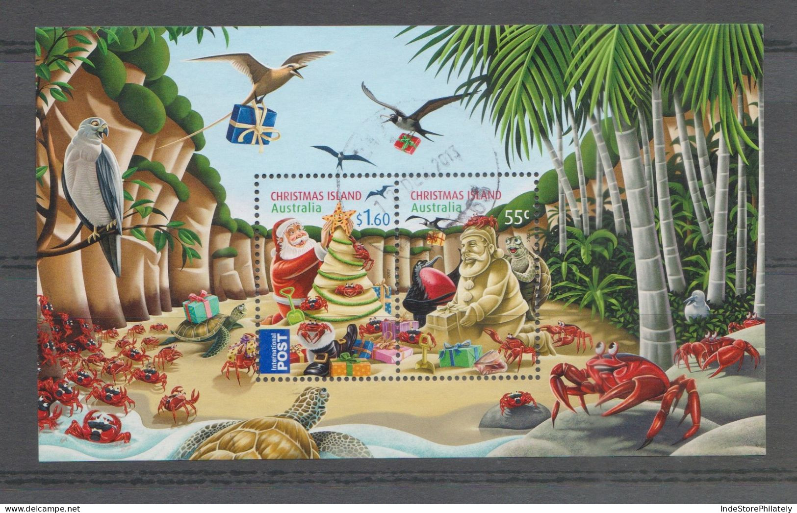 CHRISTMAS ISLAND 2012 Christmas, International Post Miniature Sheet Fine Used (W66) - Christmas Island