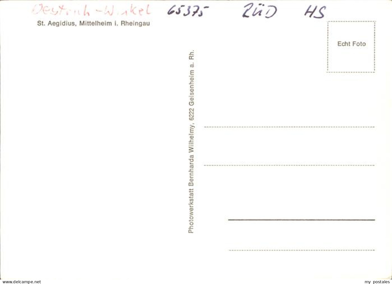 41535480 Mittelheim Rheingau Basilika St. Aegidius Oestrich-Winkel - Oestrich-Winkel