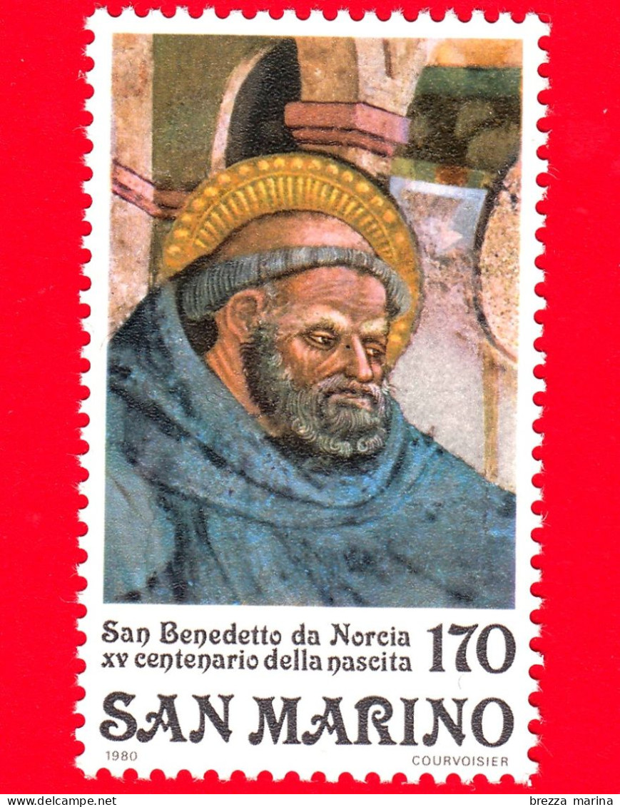 Nuovo - MNH - SAN MARINO - 1980 - 15º Centenario Della Nascita Di San Benedetto Da Norcia - Ritratto - 170 - Neufs