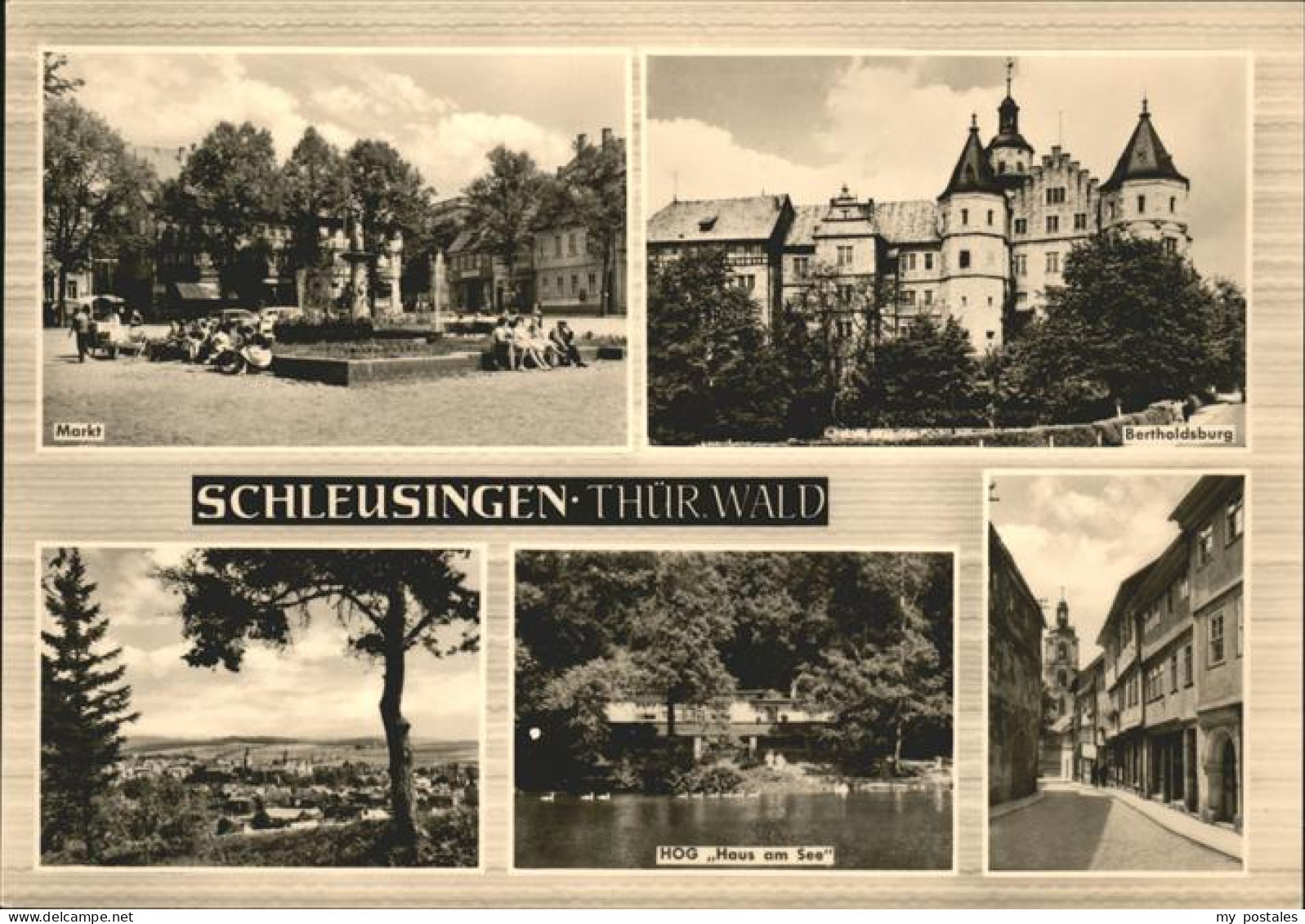 41535143 Schleusingen Schloss Bertholdsburg Markt Brunnen HOG Haus Am See Gastst - Schleusingen