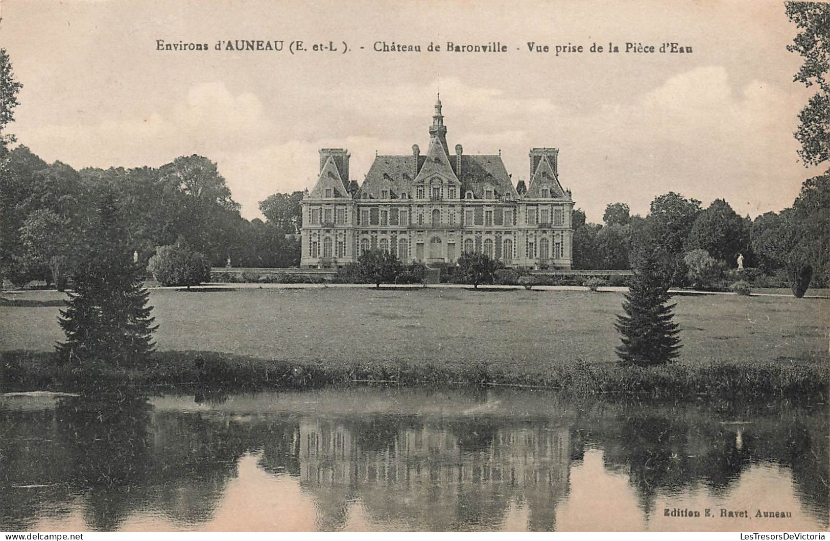 FRANCE - Environs D'Auneau - Château De Baronville - Vue Rpise De La Pièce D'Eau - Carte Postale Ancienne - Auneau