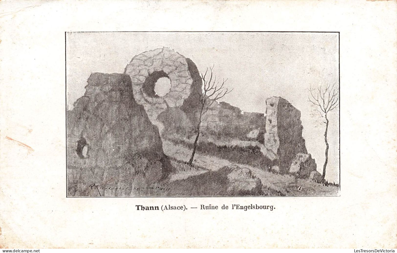FRANCE - Thann (Alsace) - Ruine De L'Engelsbourg - Carte Postale Ancienne - Thann