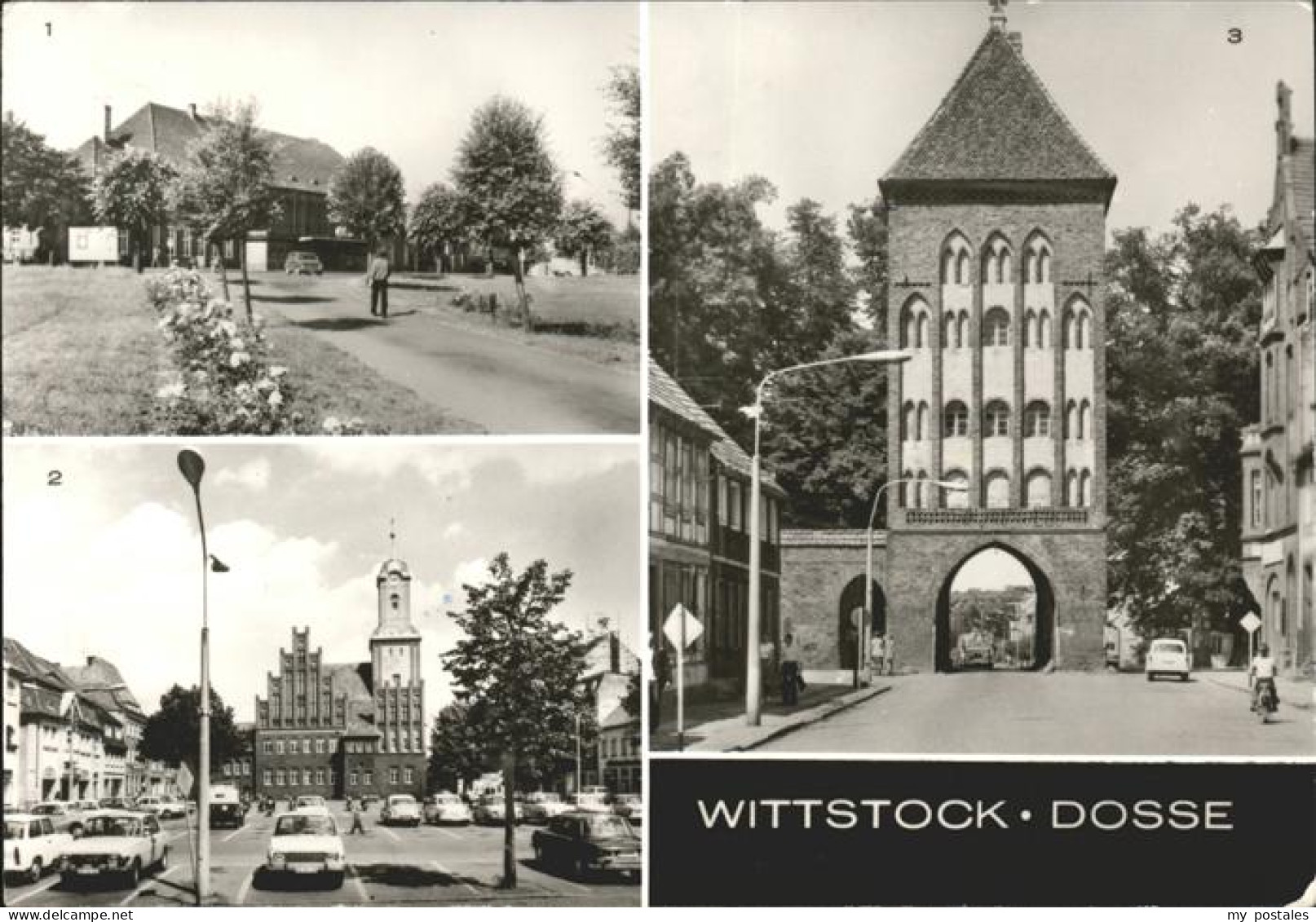 41534856 Wittstock Bahnhof Rathaus Ernst Thaelmann Platz Groepertor Wittstock - Wittstock