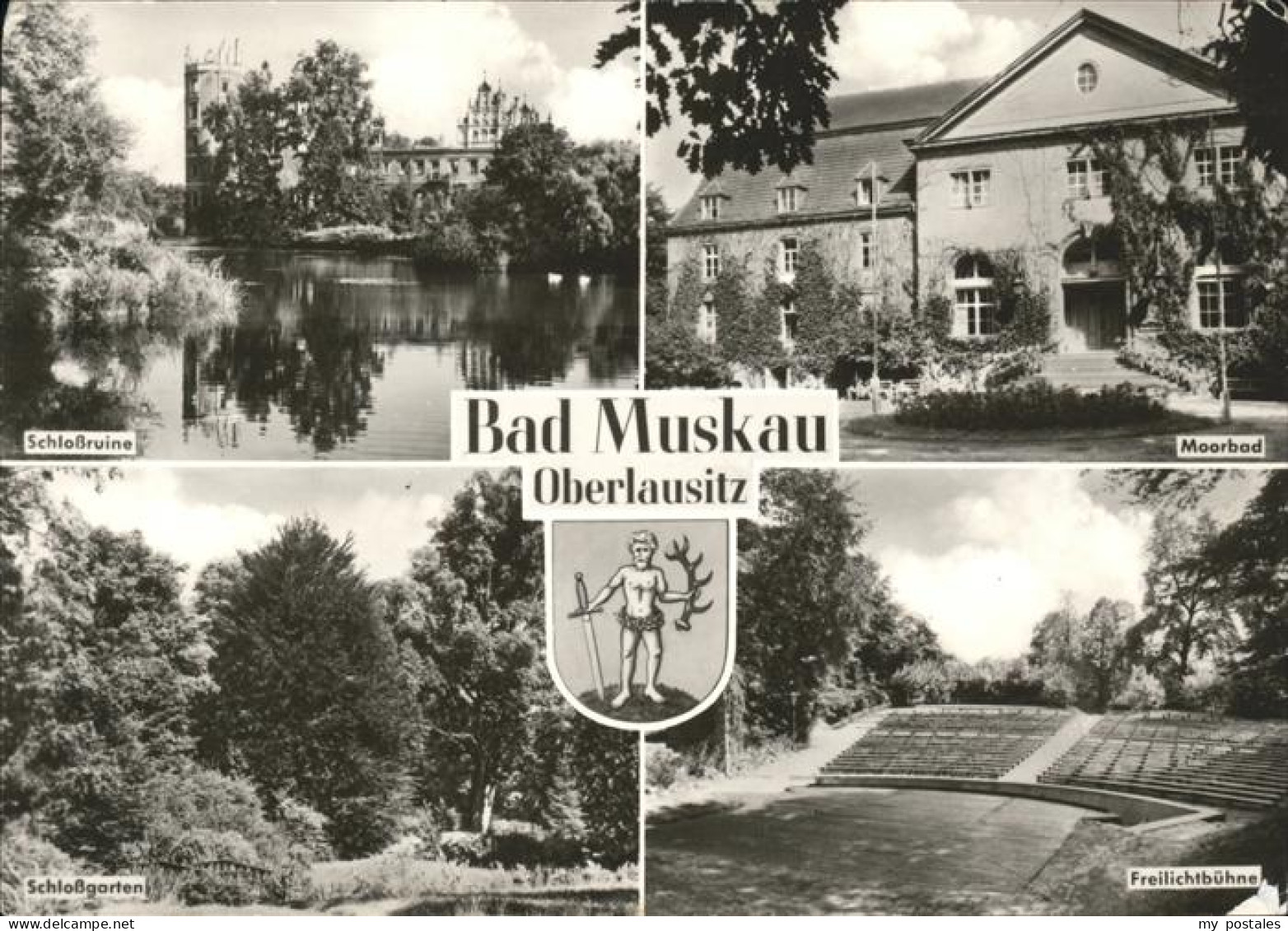 41534349 Bad Muskau Oberlausitz Schlossruine Moorbad Schlossgarten Freilichtbueh - Bad Muskau