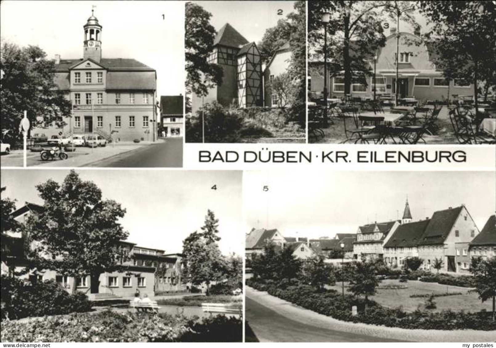 41534344 Bad Dueben Markt Rathaus Burg Dueben Kulturhaus Eisenmoorbad Platz Der  - Bad Dueben