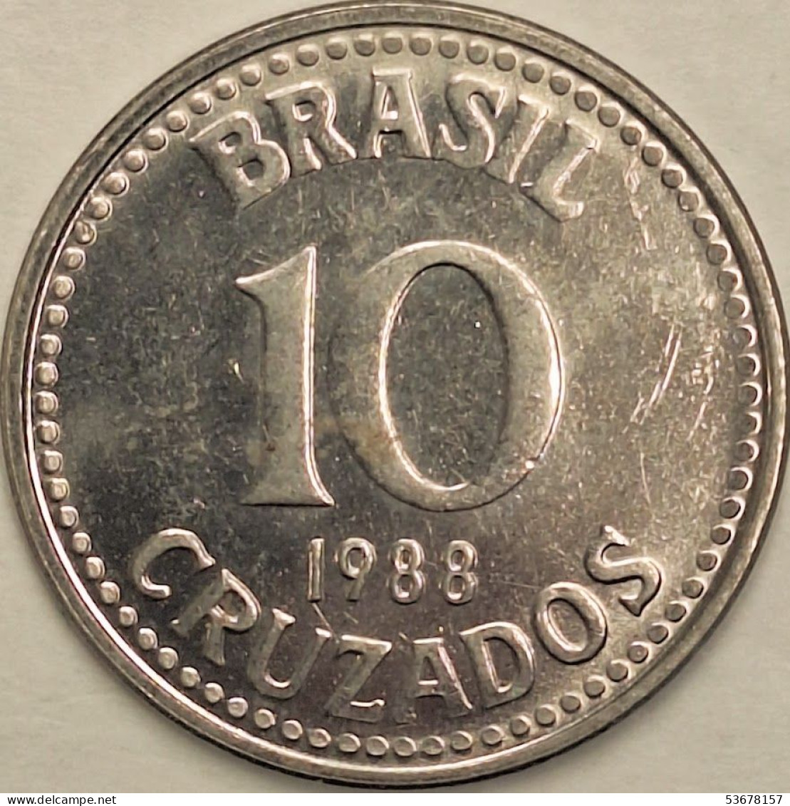 Brazil - 10 Cruzados 1988, KM# 607 (#3263) - Brésil