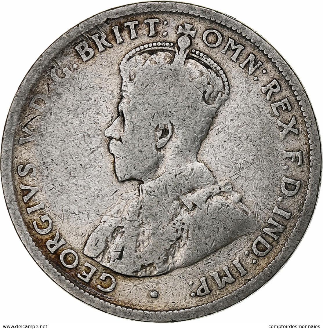 Australie, George V, Florin, 1918, Melbourne, Argent, TB, KM:27 - Florin