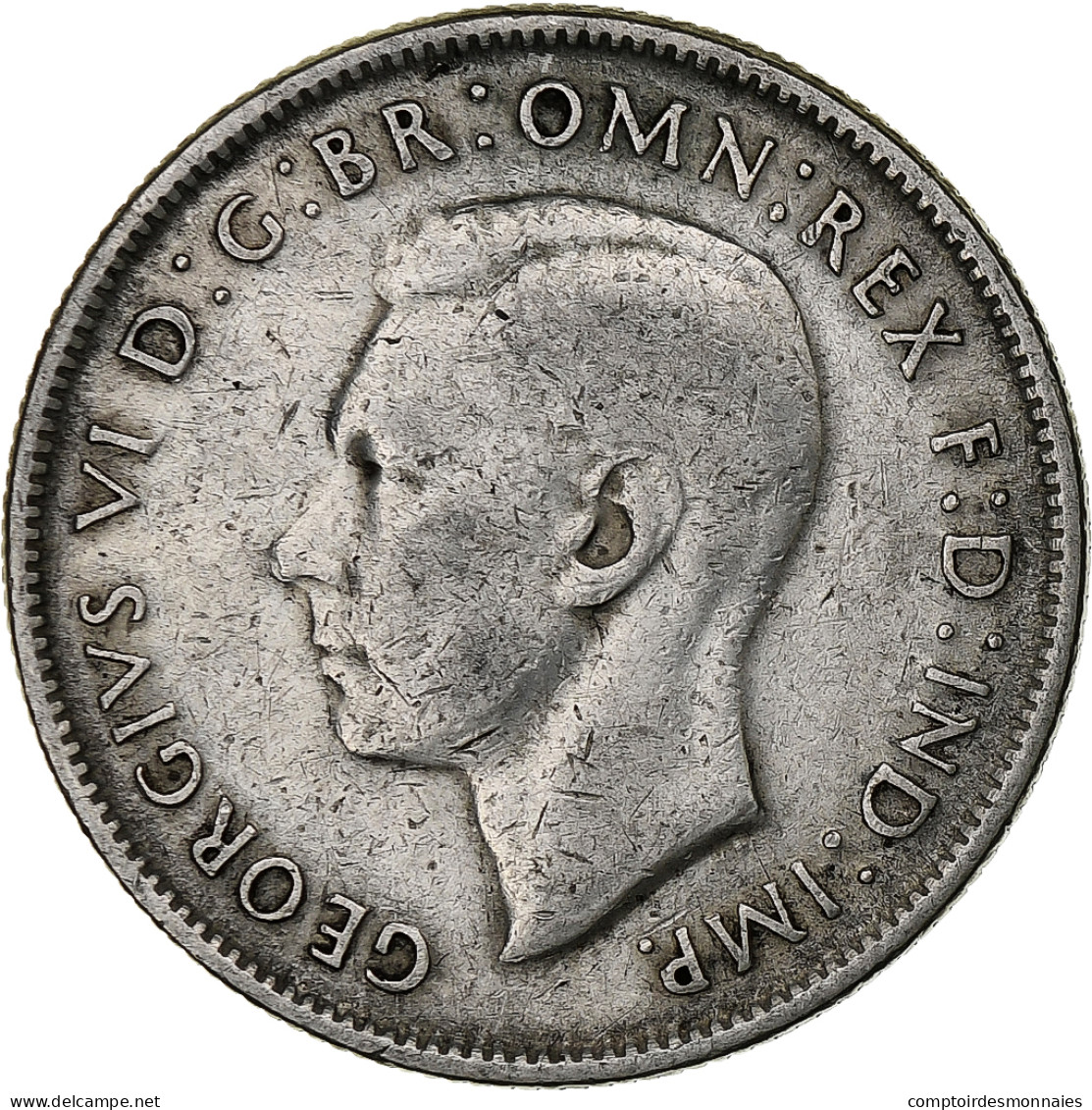 Monnaie, Australie, George VI, Florin, 1944, TTB, Argent, KM:40 - Florin