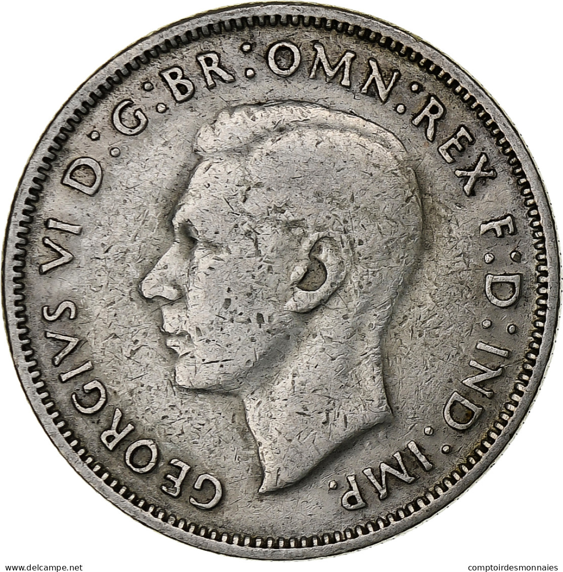 Australie, George VI, Florin, 1942, Melbourne, Argent, TTB, KM:40 - Florin