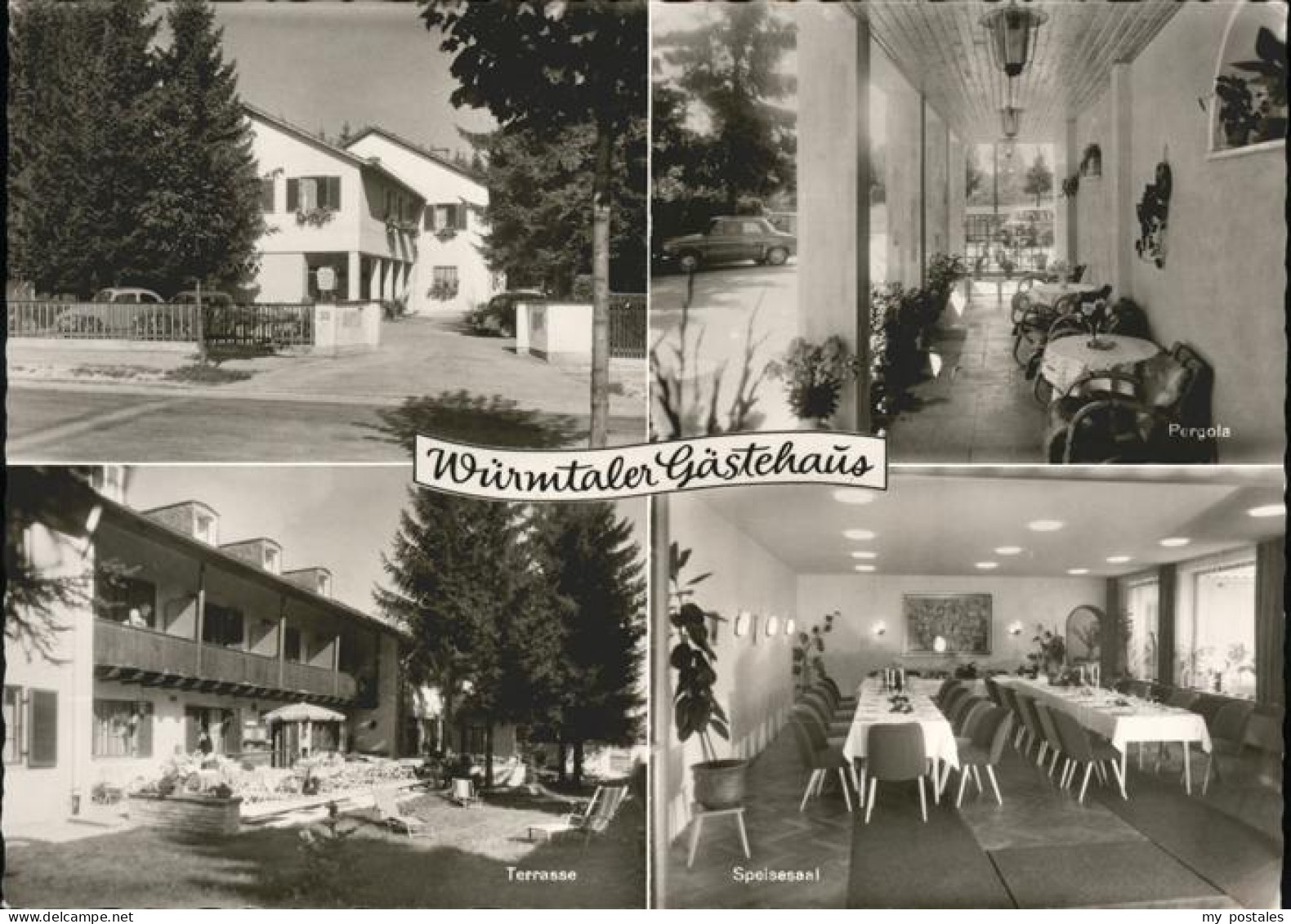 41533382 Graefelfing Wuermtaler Gaestehaus Pergola Terrasse Speisesaal Graefelfi - Gräfelfing