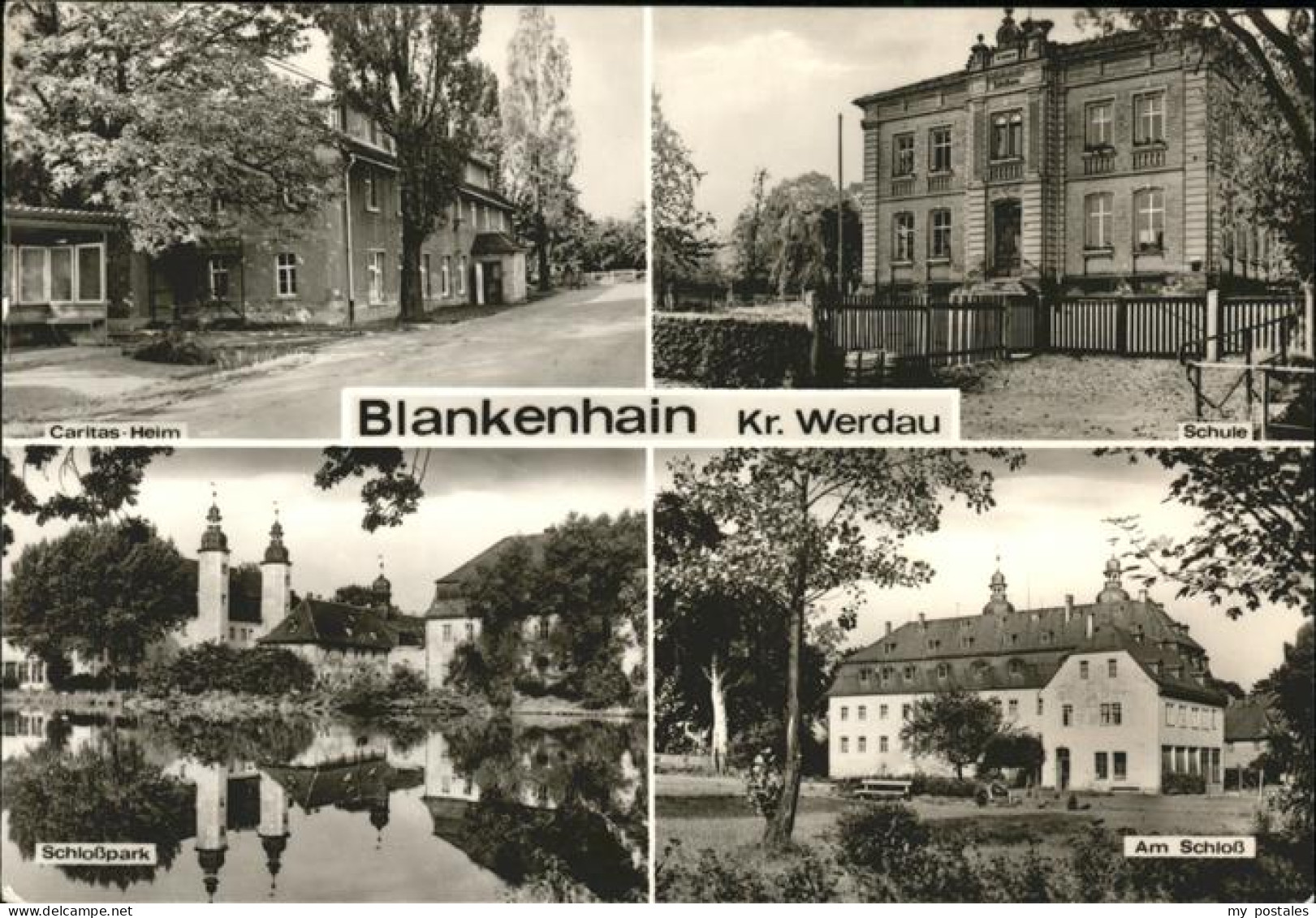 41533147 Blankenhain Crimmitschau Caritas Heim Schule Schloss Schlosspark Teich  - Crimmitschau