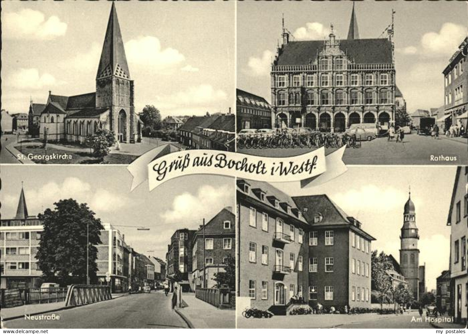 41532868 Bocholt Westfalen St. Georgskirche Rathaus Neustrasse Partie Am Hospita - Bocholt