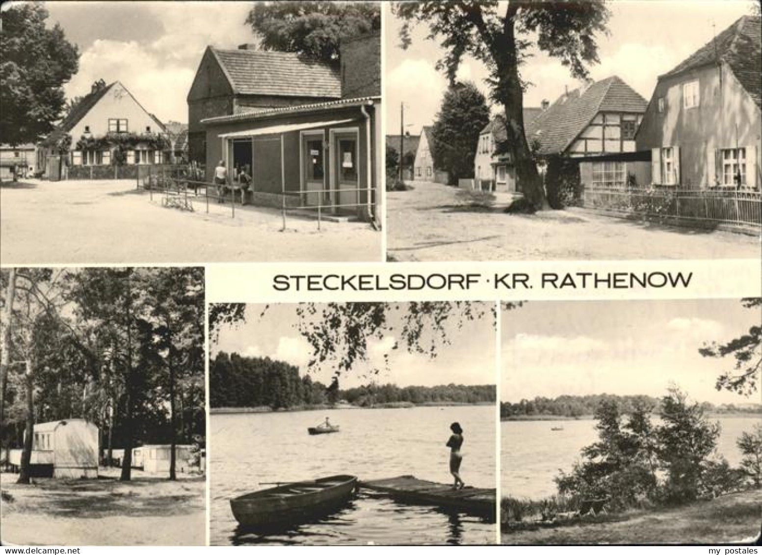 41532842 Steckelsdorf Strassenpartie Camping Uferpartie Havel Rathenow - Rathenow