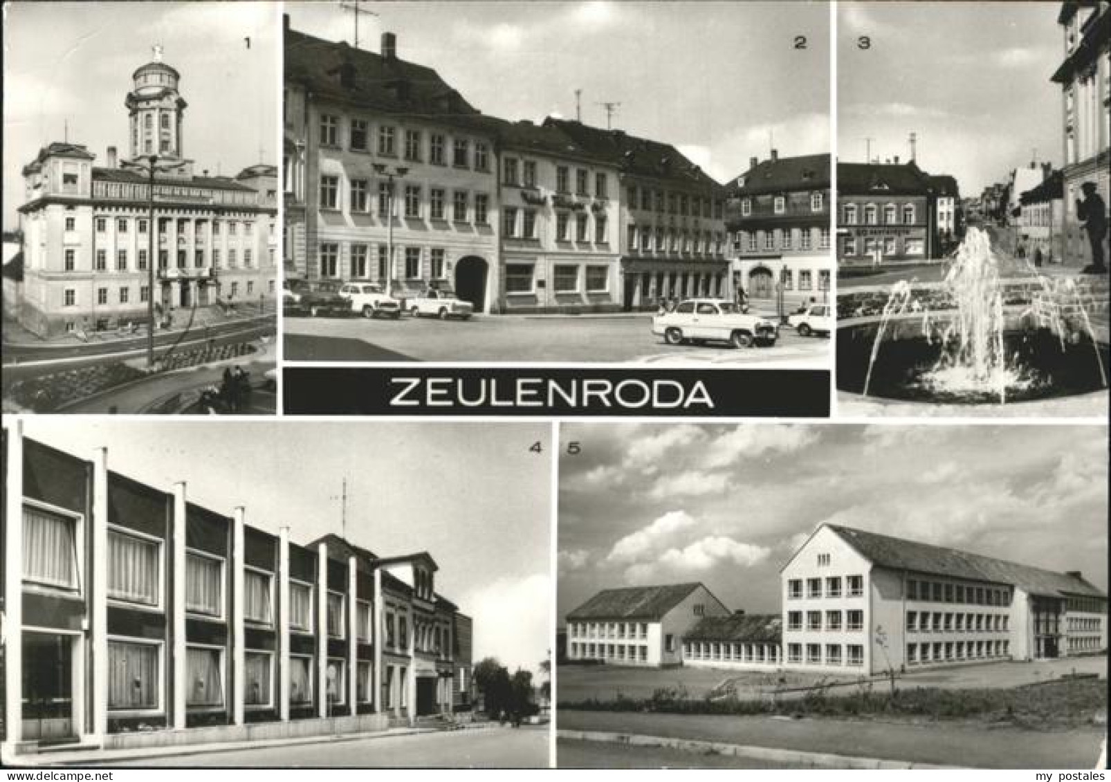 41532577 Zeulenroda HO-Hotel Thueringer Hof Markt Kreiskulturhaus Deutsch-Sowjet - Zeulenroda