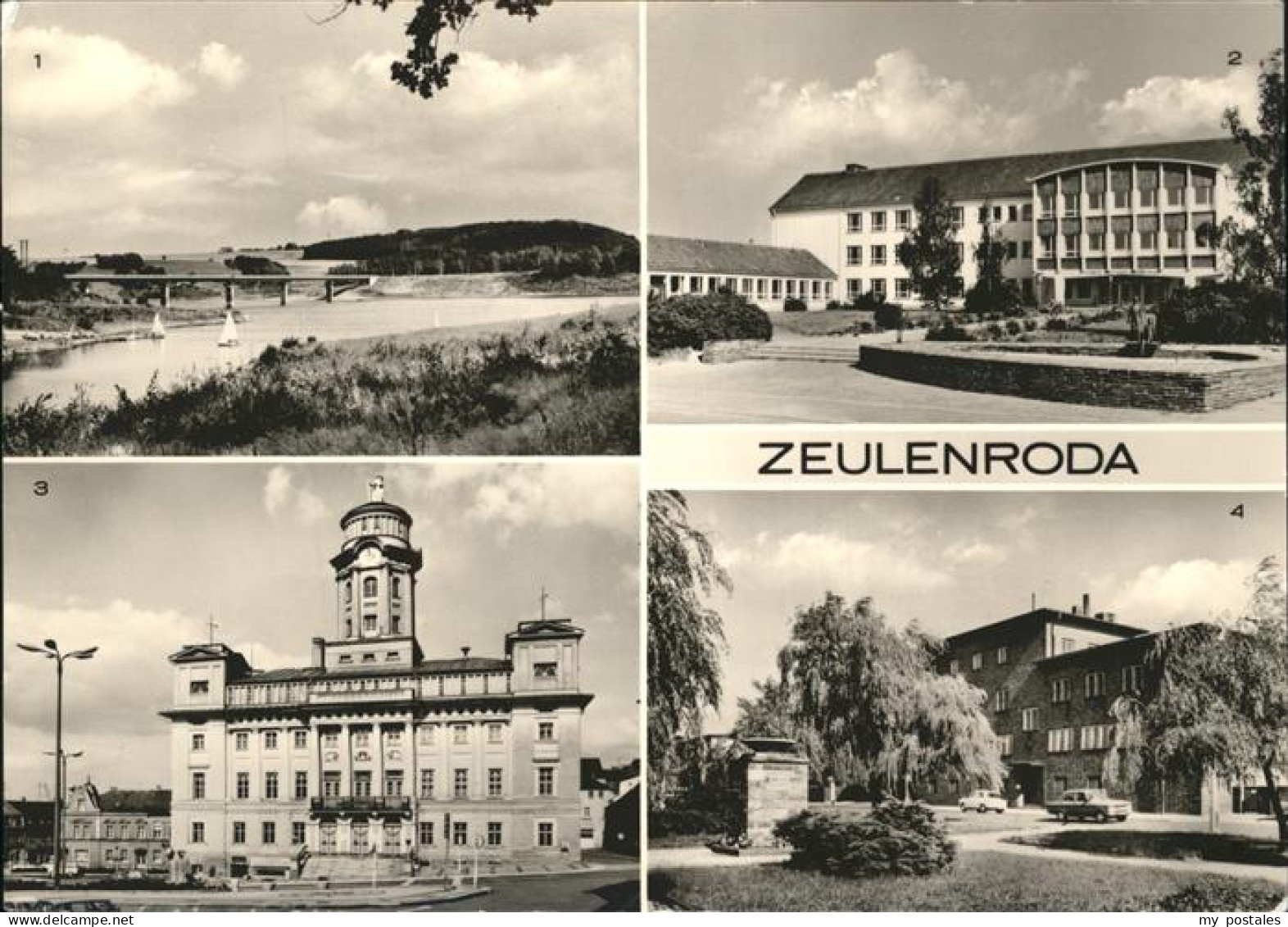 41532576 Zeulenroda Stausee Hubert-Westhof-Oberschule Rathaus Post Zeulenroda - Zeulenroda