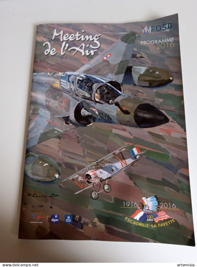 Brochure MEETING DE L'AIR Programme 2016 - Luchtvaart