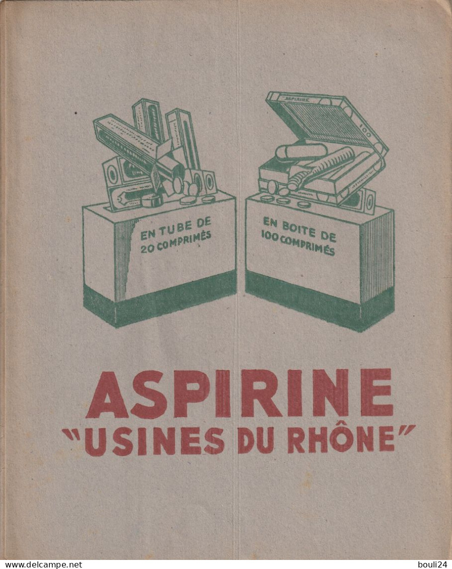 PROTEGE CAHIER ANCIEN ASPIRINE USINE DU RHONE      VOIR VERSO  TRES RARE - Book Covers