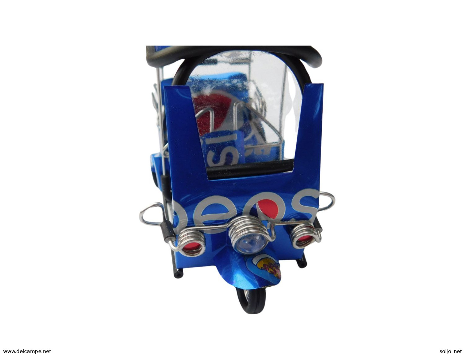 *** Pepsi *** Detailgetreue Handgefertigte Nachbildung: TUK TUK Taxi Aus Thailand - 14x7x6 Cm - Motorcycles