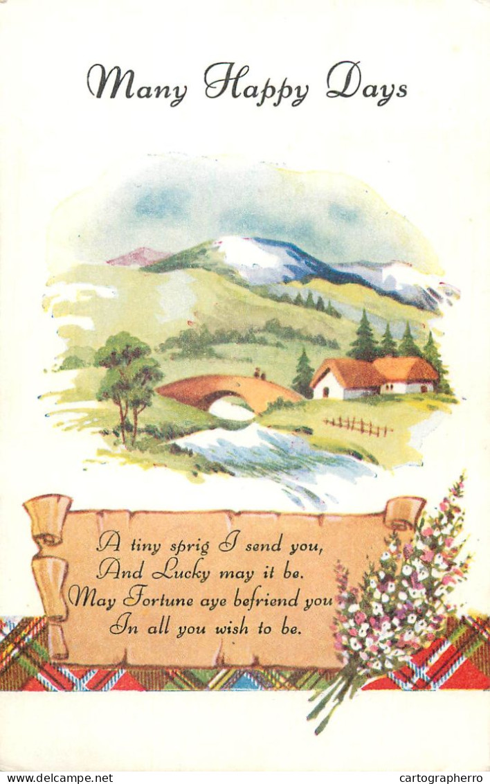 United Kingdom Greetings Card Many Happy Days - Geburtstag