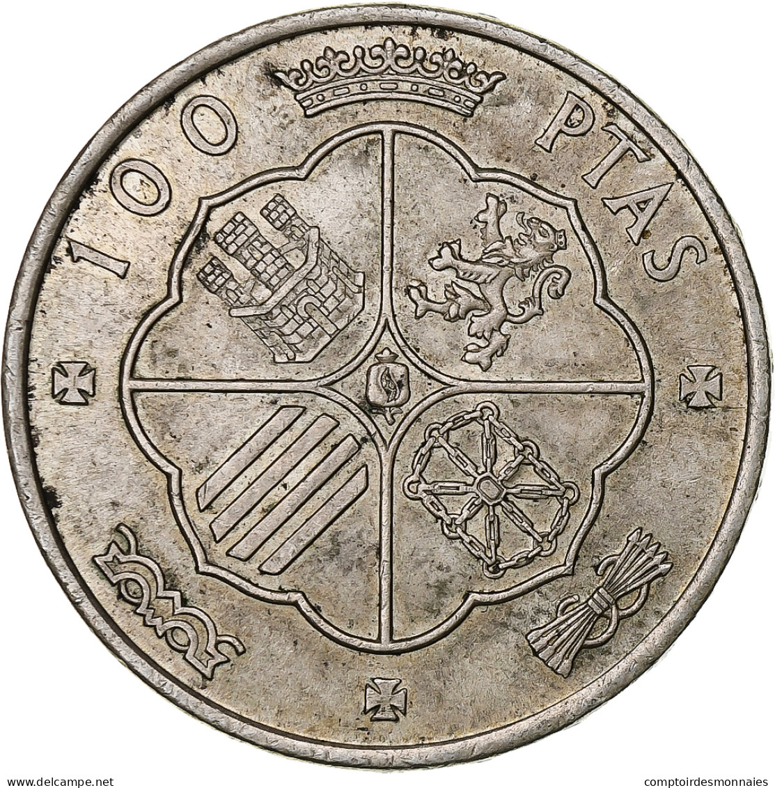 Monnaie, Espagne, Caudillo And Regent, 100 Pesetas, 1966 (67), TTB+, Argent - 100 Peseta
