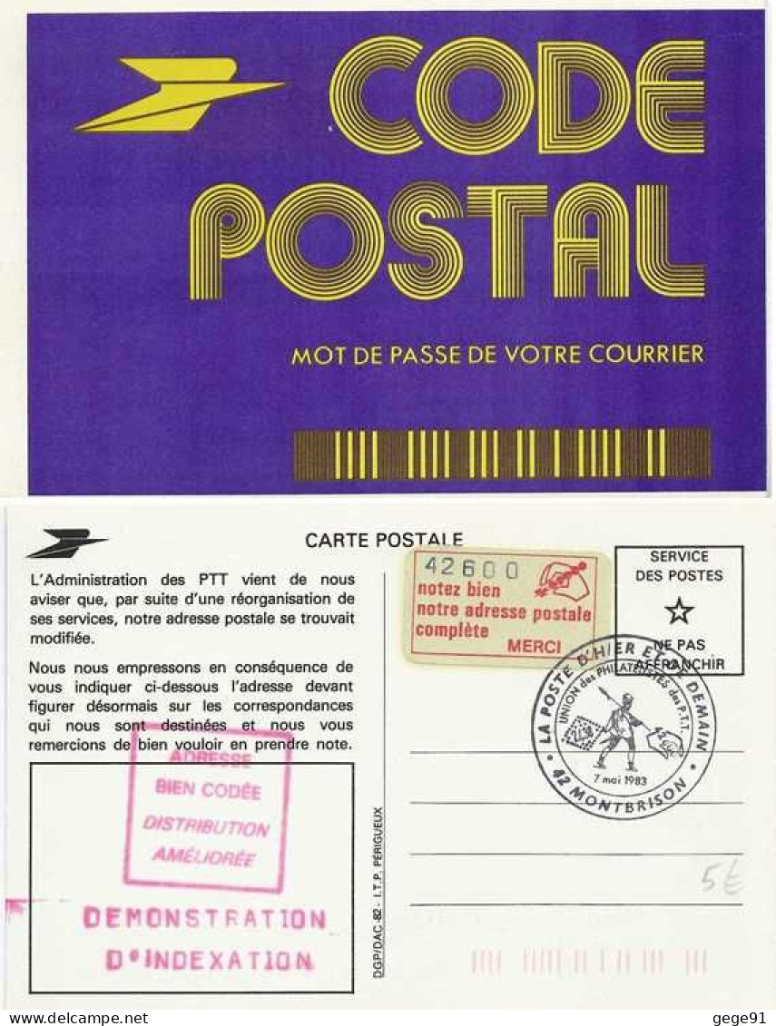 Exposition La Poste D'hier Et De Demain - Démonstration D'indexation - Diffusion Du Code Postal - Código Postal