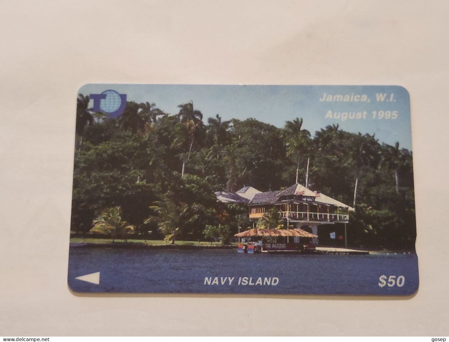 JAMAICA-(75JAMB/(0)-JAM-75B-(0)-Navy Island-(41)-(75JAMB158782)-(J$50)-used Card+1card Prepiad - Jamaïque