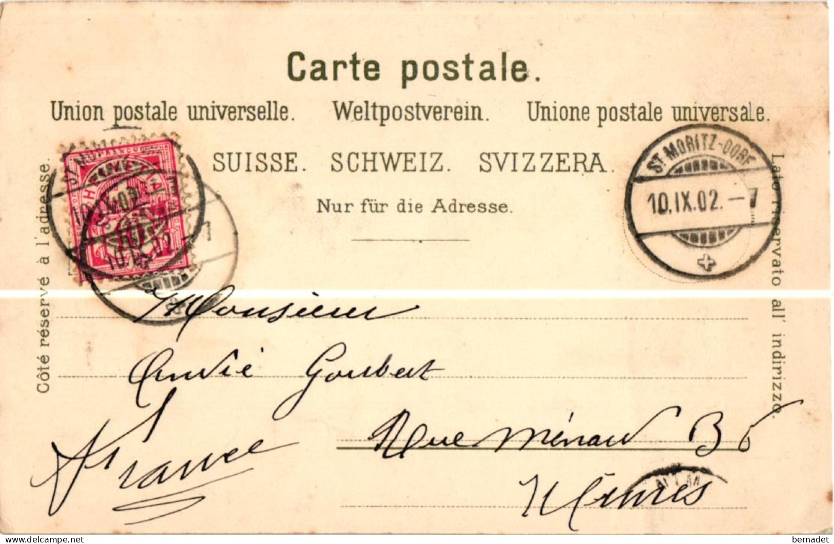 SUISSE . GRUSS AUS DEN BERGEN . 1902  . CARL KÜNZLI . ZURICH . 777 - Berg