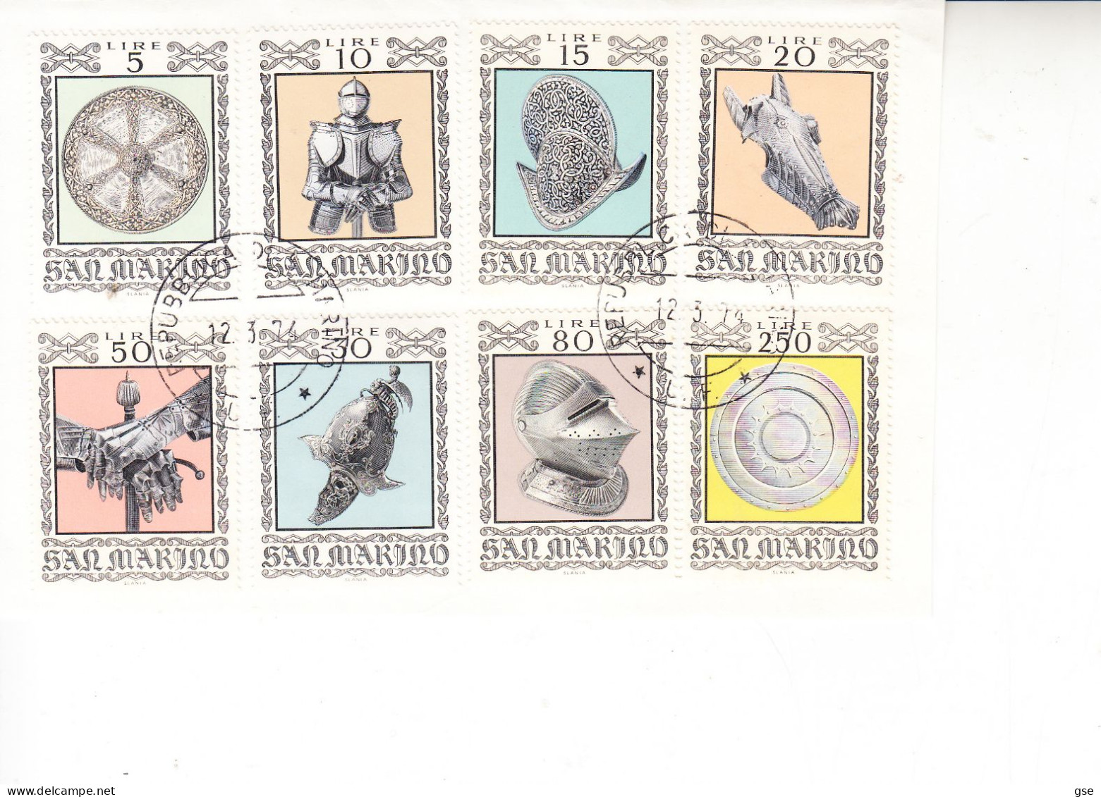 SAN MARINO  1974 -  Armature Militari - - Used Stamps