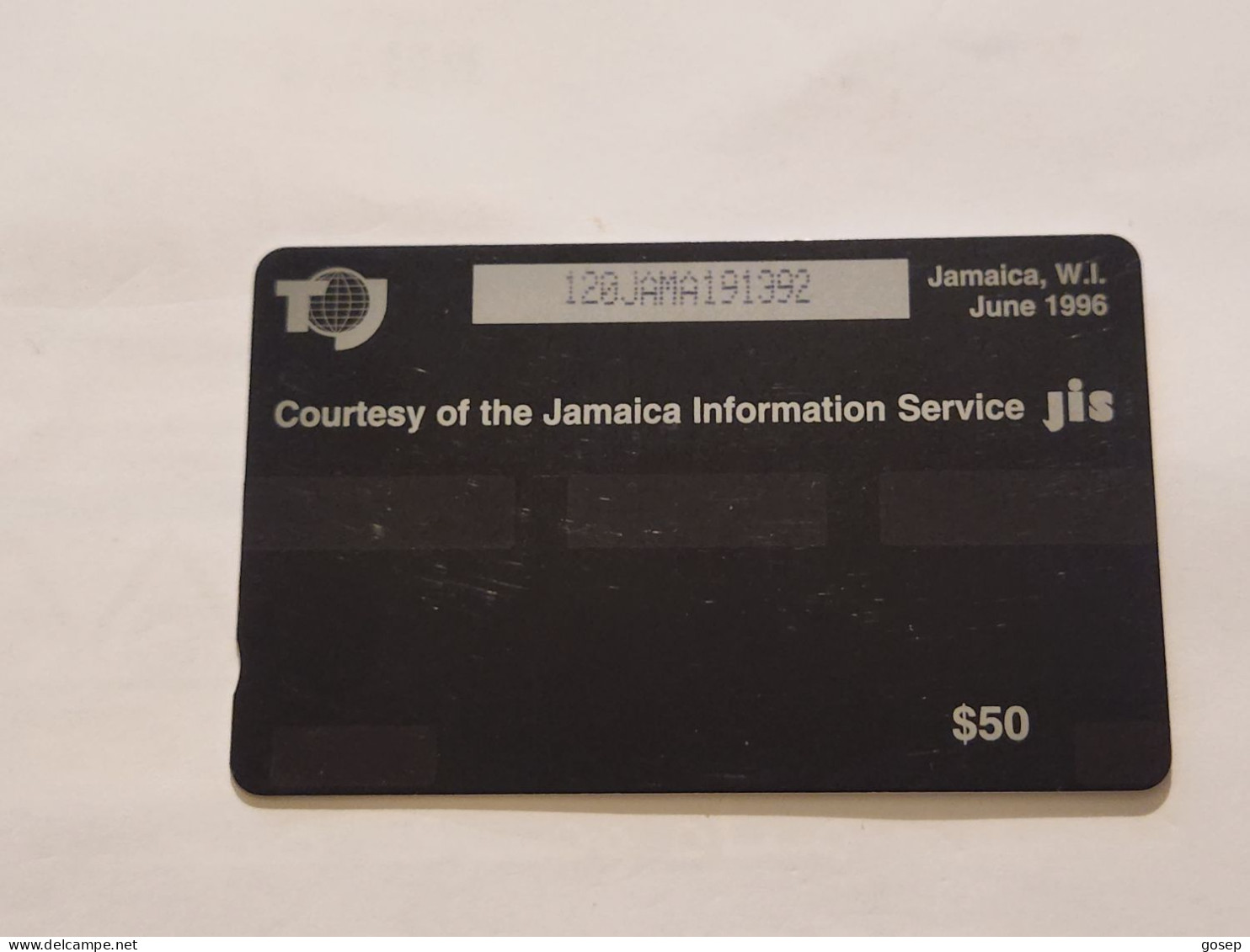 JAMAICA-(120JAMA-(0)-JAM-120A-(0)-The Ackee-(46)-(120JAMA191392)-(J$50)-used Card+1card Prepiad - Giamaica