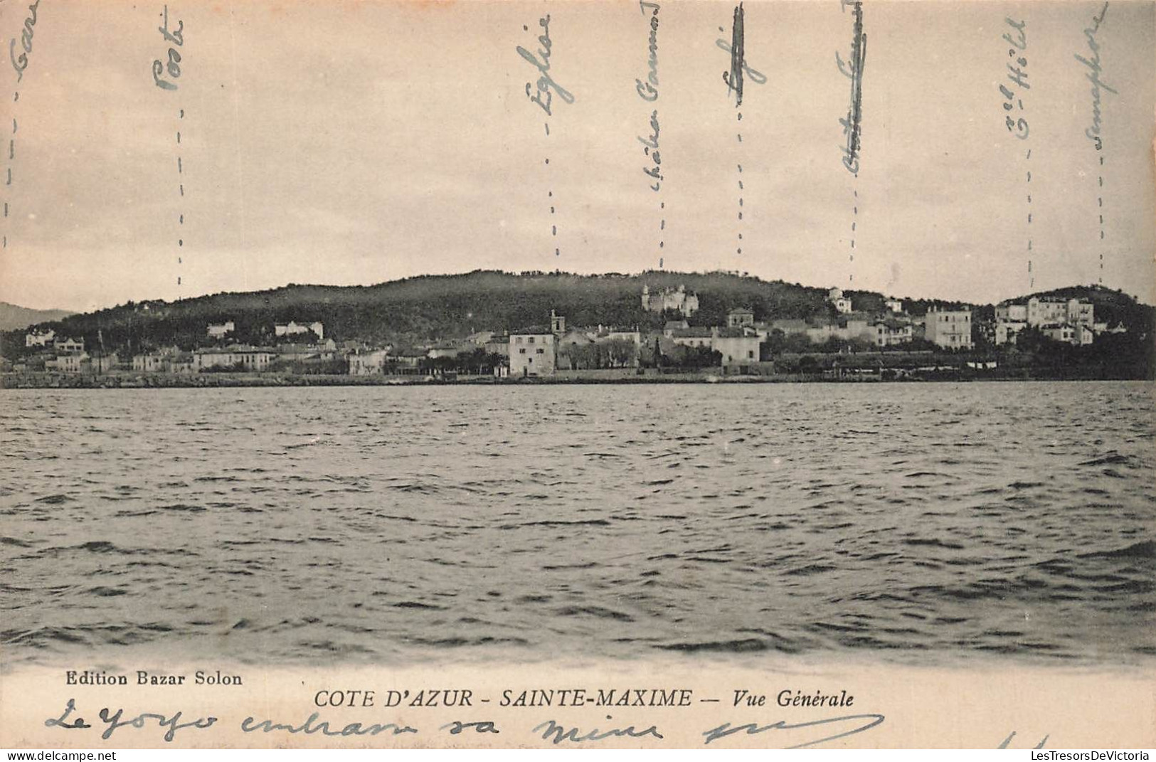 FRANCE - Sainte Maxime - Vue Générale - Cote D'Azur - Carte Postale Ancienne - Sainte-Maxime