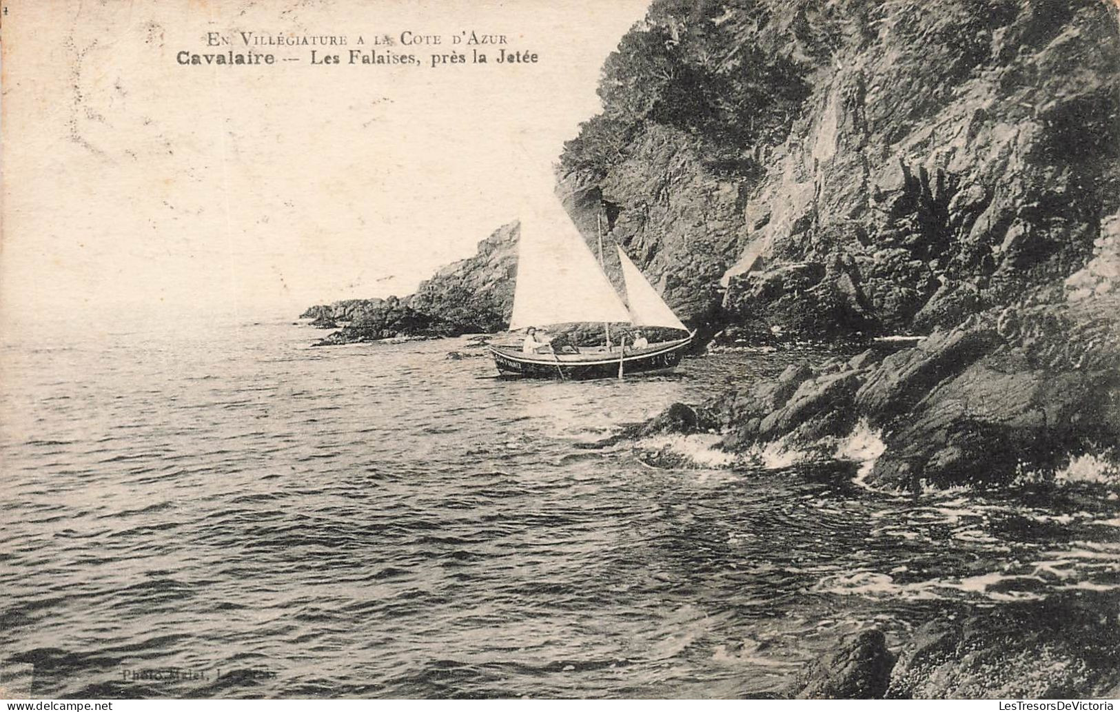 FRANCE - Cavalaire - Les Falaises Près La Jetée - Oblitération Ambulante - Carte Postale Ancienne - Cavalaire-sur-Mer