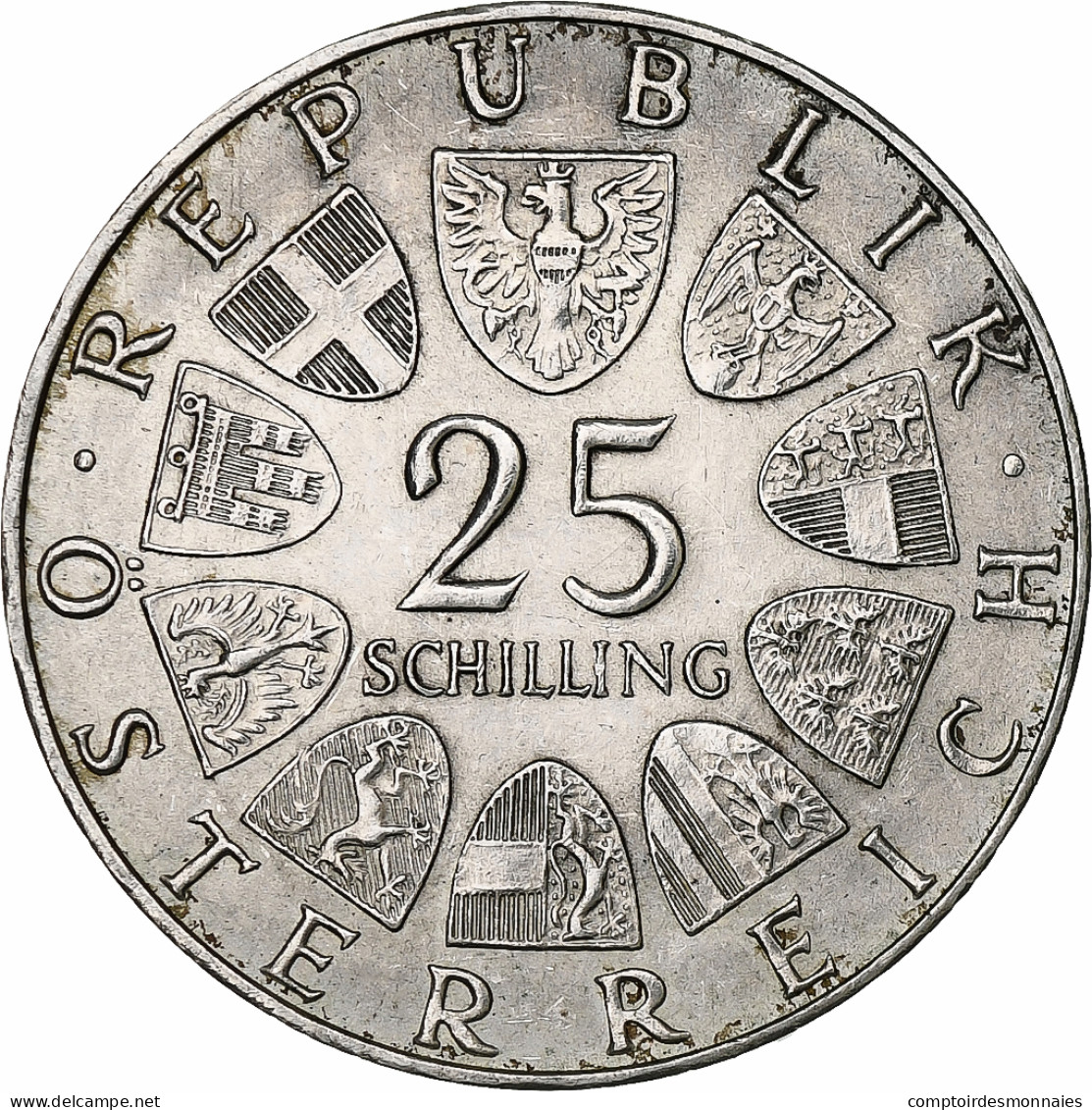 Autriche, 25 Schilling, 1969, Argent, SUP, KM:2905 - Autriche