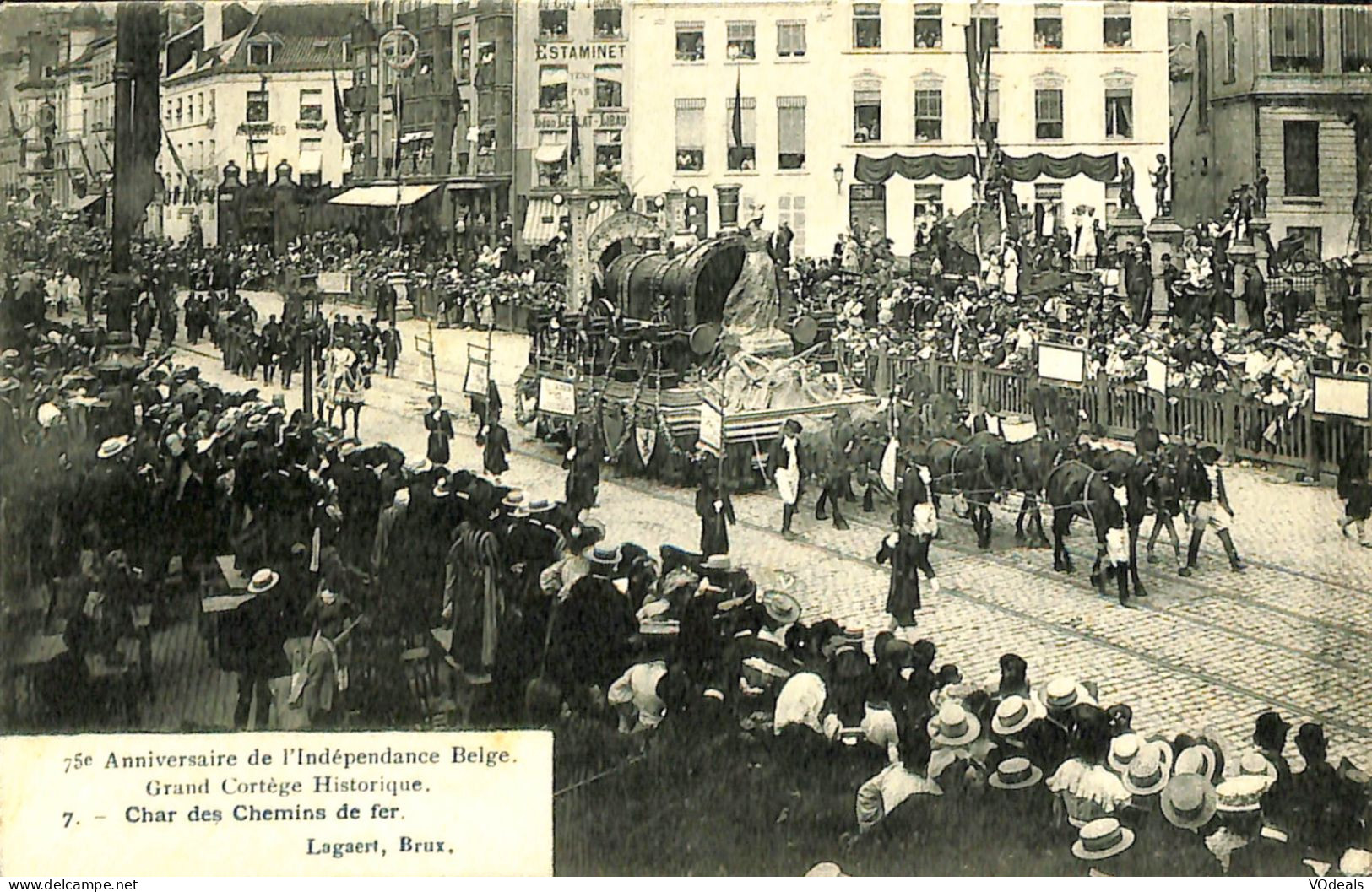 Belgique - Brussel - Bruxelles - 75e Anniversaire De L'Indépendance Belge - Grand Cortège Historique - Feiern, Ereignisse