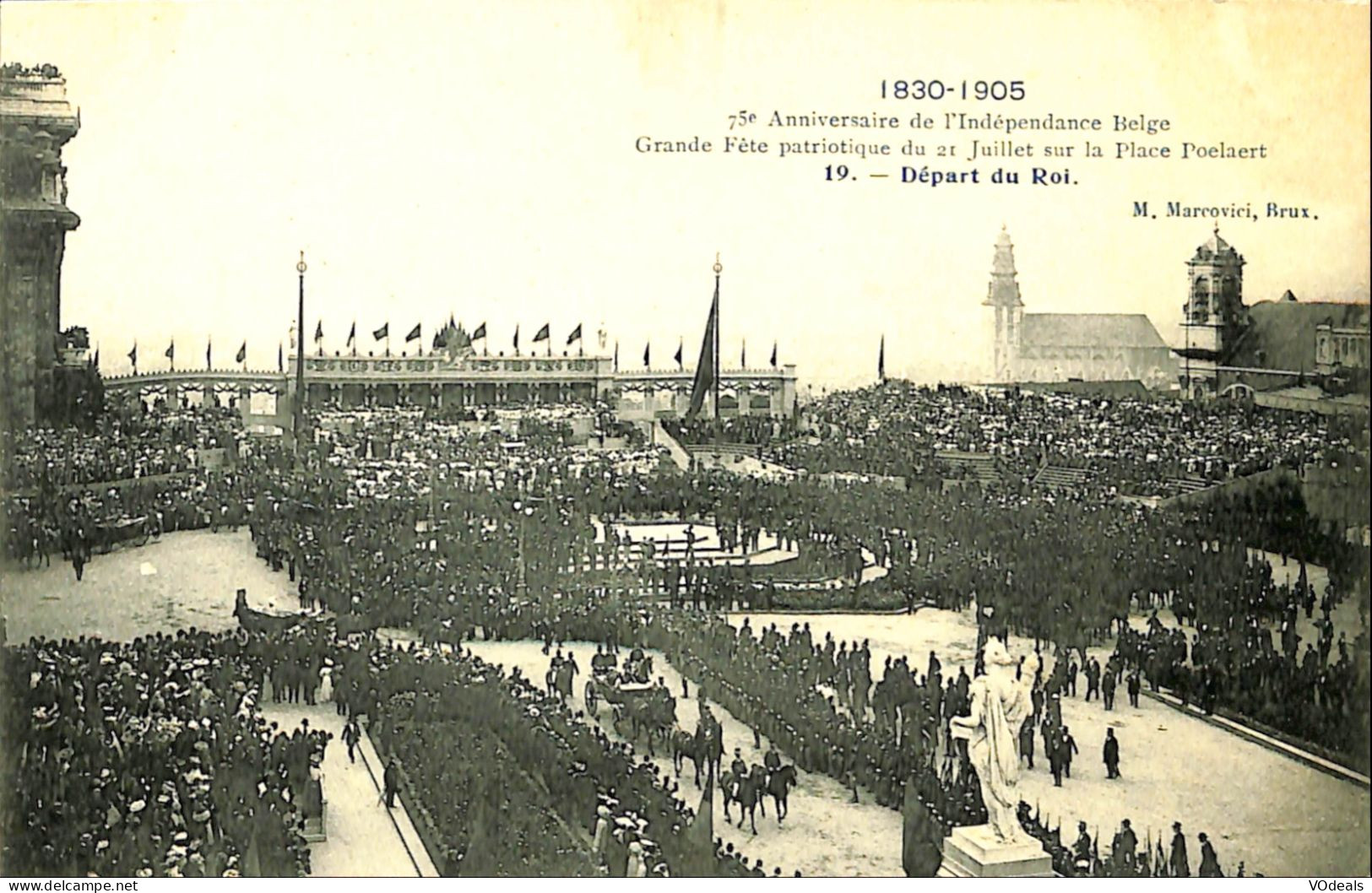 Belgique - Brussel - Bruxelles - 75e Anniversaire De L'Indépendance Belge - Grand Fête Patriotique Du 21 Juillet - Fêtes, événements