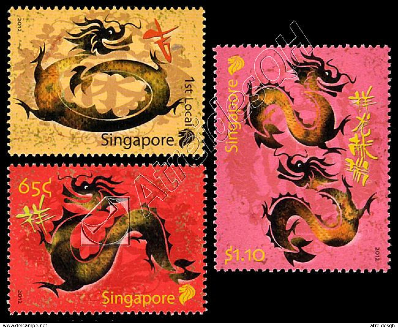 Singapore 2012: Anno Del Drago / Year Of The Dragon ** - Chinese New Year