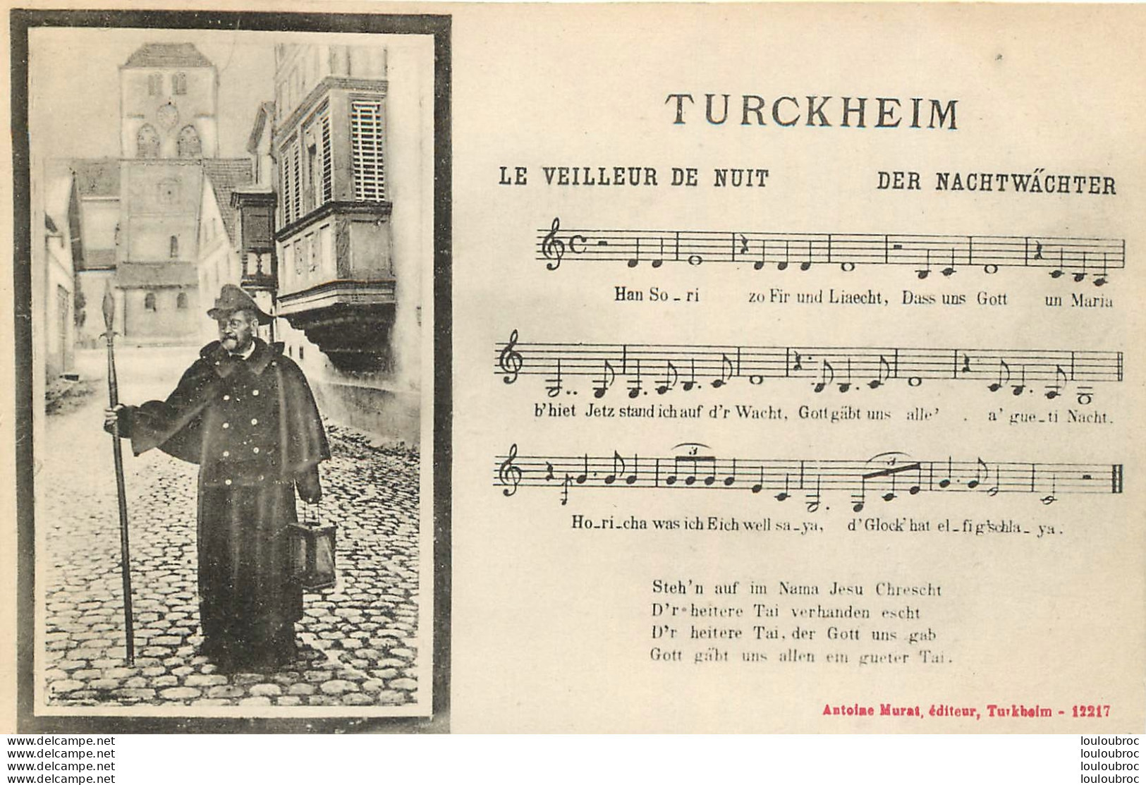 TURCKHEIM LE VEILLEUR DE NUIT  EDITION MURAT - Turckheim