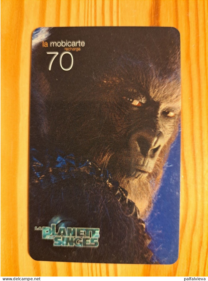 Prepaid Phonecard France, Orange - Cinema, Planet Of Apes - Nachladekarten (Handy/SIM)