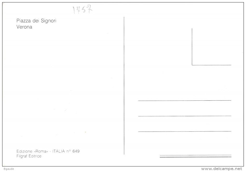 ITALIE CARTE MAXIMUM NUM.YVERT 1757  VERONE - Maximumkaarten